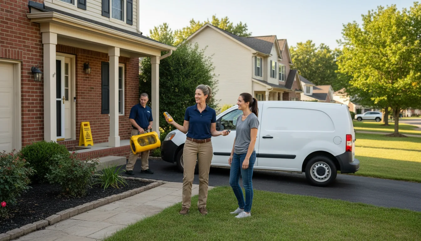 Residential water damage restoration in Wallace, NE